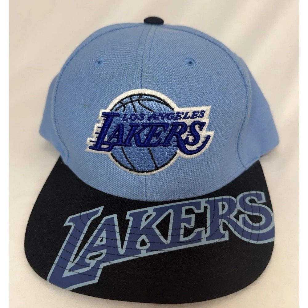 Los Angeles Lakers Mitchell & Ness Men's OSFM Black Blue Reload Snapback Hat